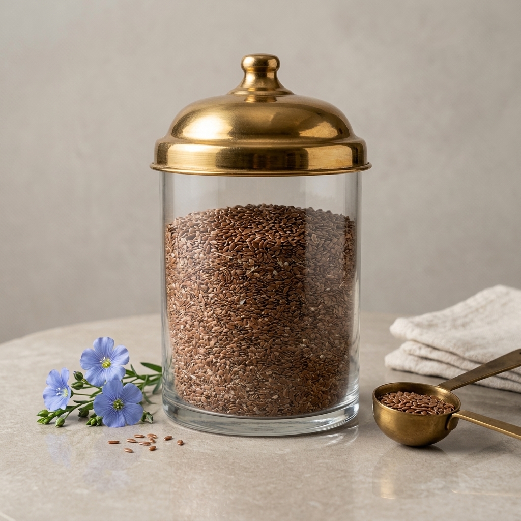 بذور الكتان الطبيعية