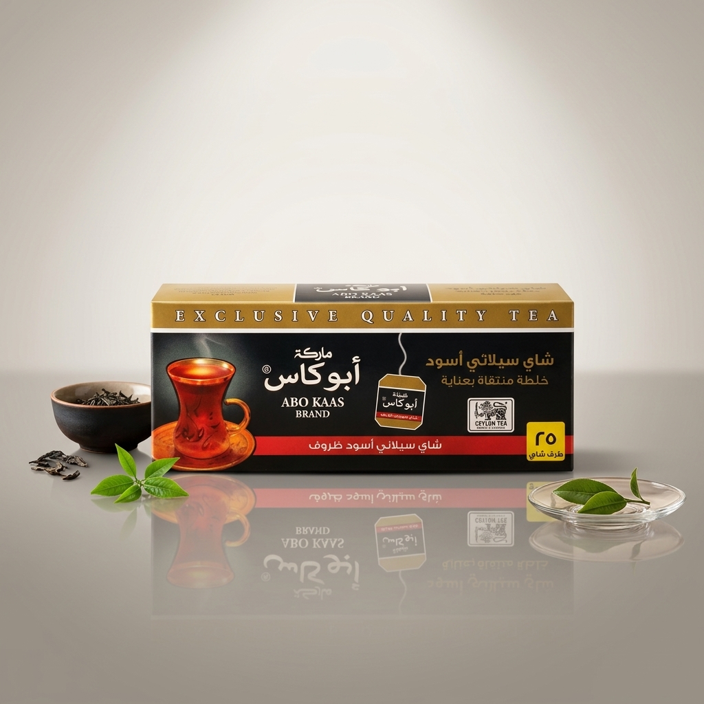 شاي سيلاني فاخر أبو كاس - 25 ظرف